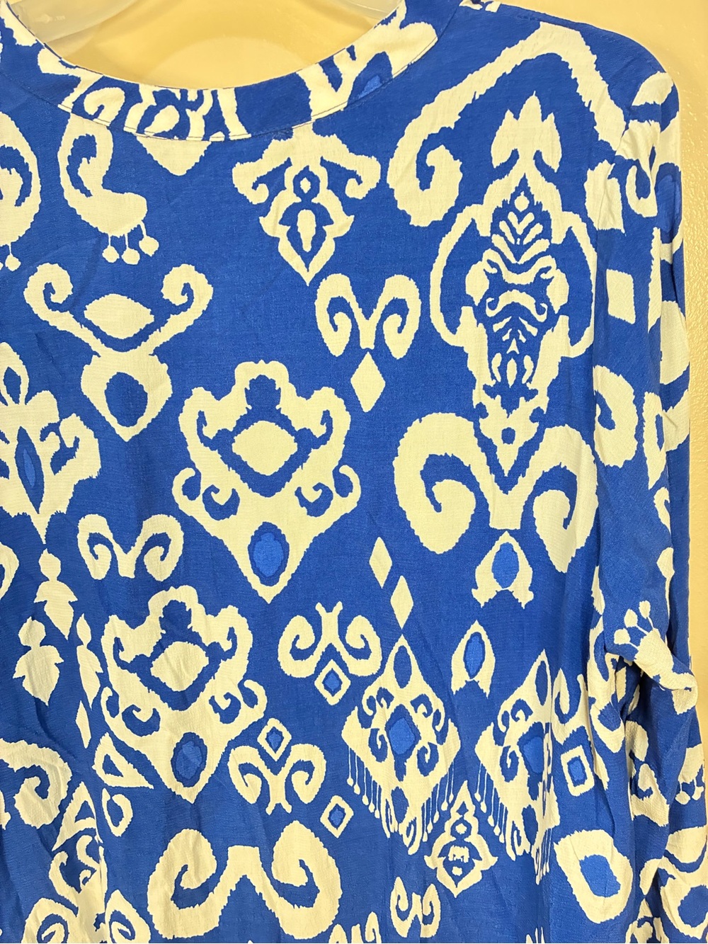 Zara Button Front Tiered Printed Tunic Dress - Picture 8 of 10